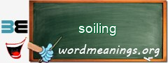 WordMeaning blackboard for soiling